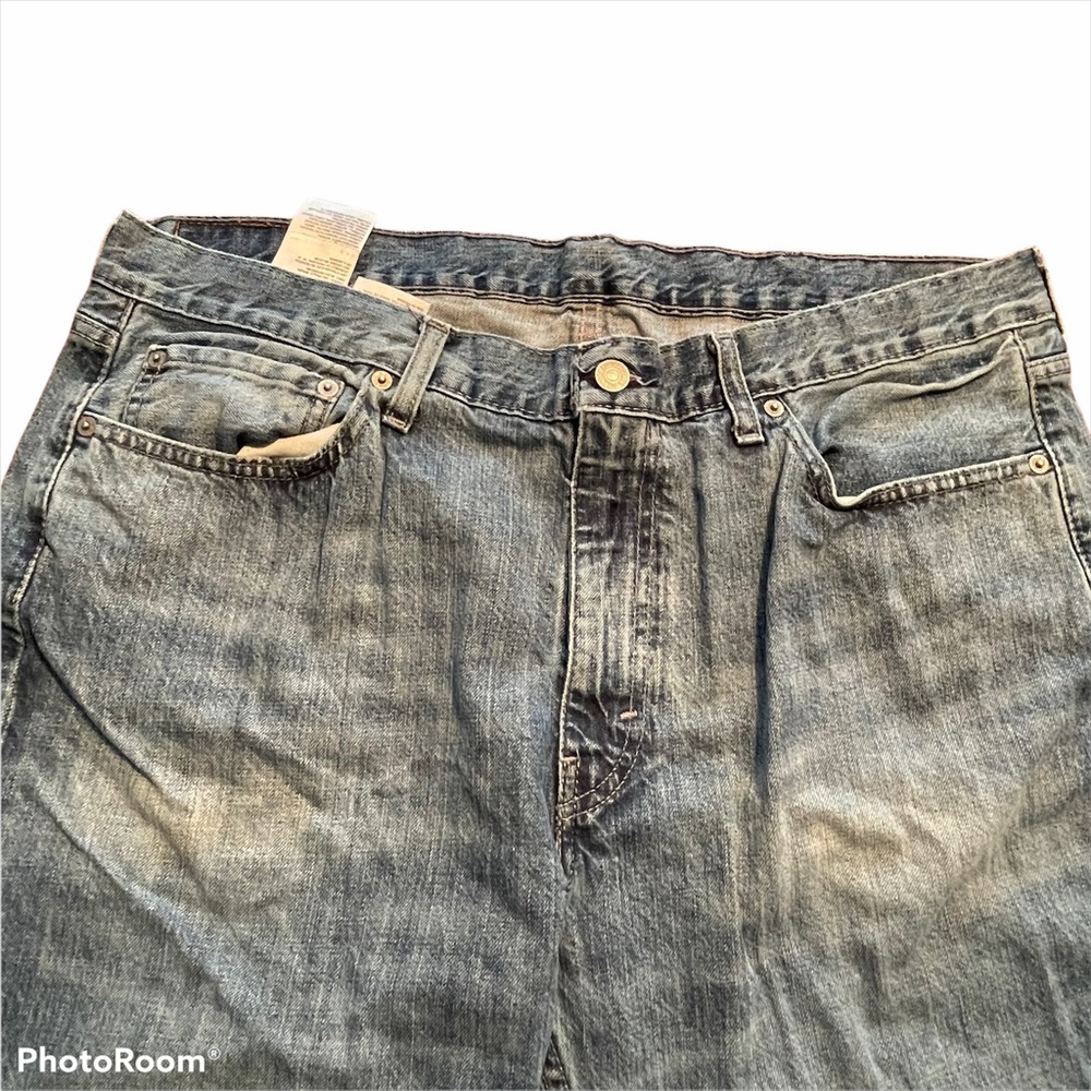 LEVIS 514 STRAIGHT FIT MEDIUM BLUE JEANS 38x30 - Picture 3 of 5